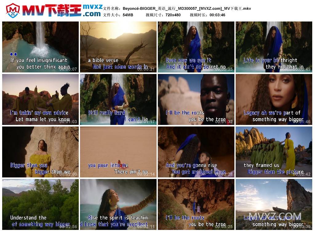 Beyoncé-BIGGER_英语_流行_MD300057